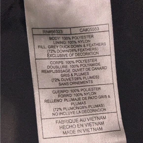 Nike Blue and Gray Puffer Jacket with High Collar - Picture 5 of 5